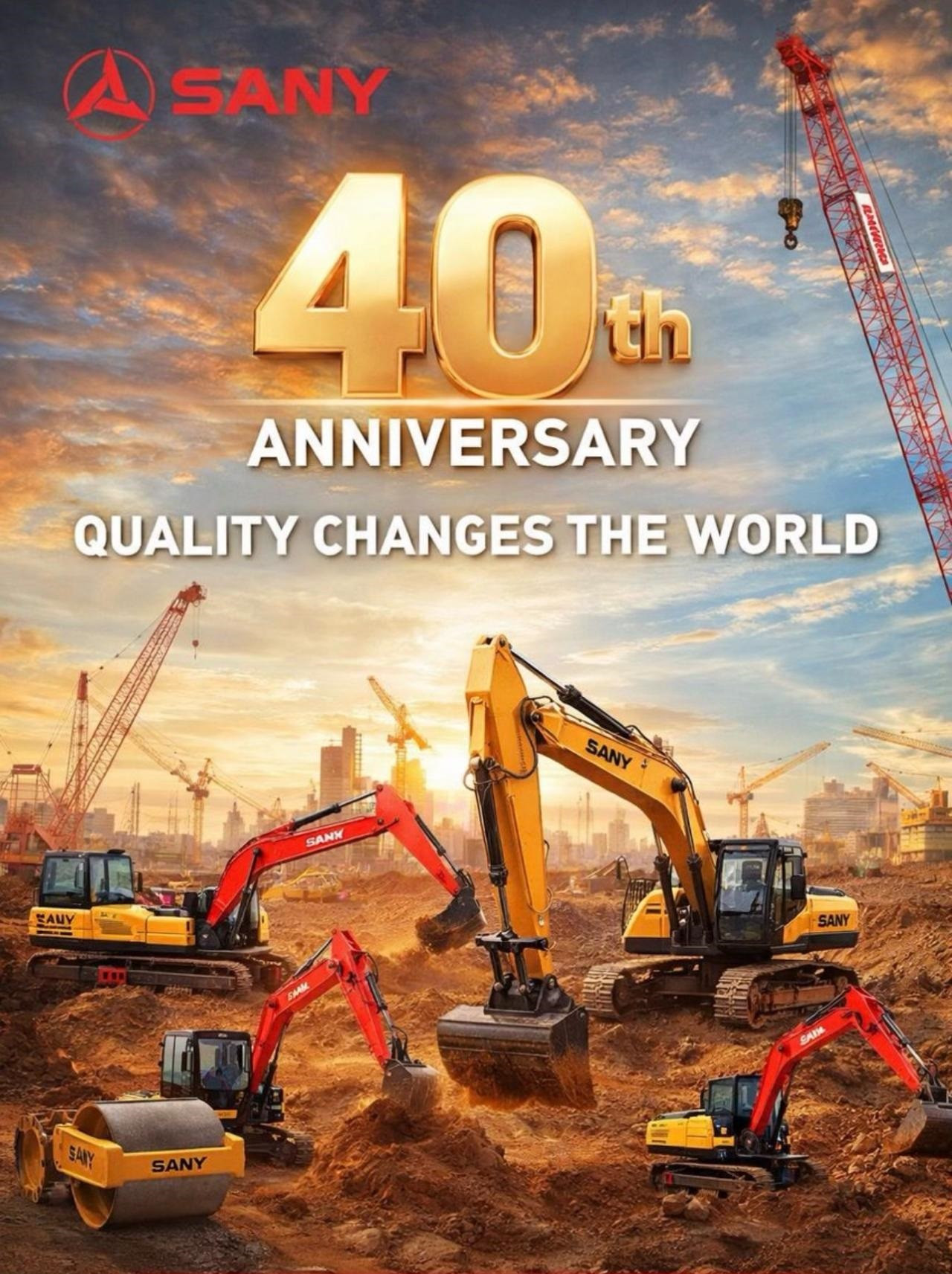 A SANY a negyvenedik születésnapját ünnepli