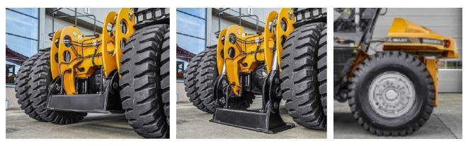 Első letalpaló támasz és állítható ellensúly