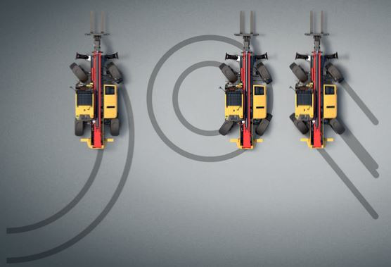 Teleszkópos rakodó kormányzása módok