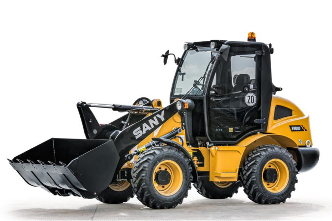 SANY SW075 homlokrakodó félprofil képe