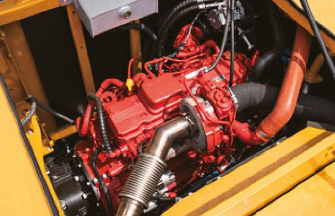 Cummins QSB6.7 típusú, hathengeres Commonrail turbódízel motor