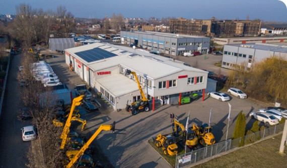 Verbis Kft. a SANY magyarországi képviselőjének központi telephelye